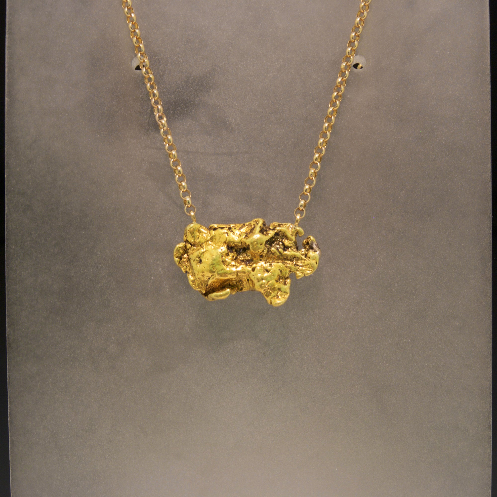 14K and 24K Yellow Gold Alaskan Nugget 