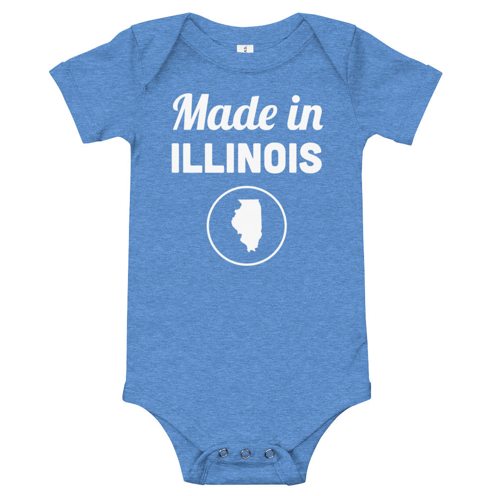 Made in Illinois Onesie - Flyover Press