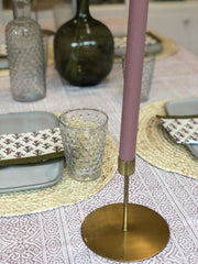 Dusty Rose Dinner Candle