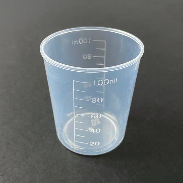 100ml Plastic Beakers - STACKABLE - SET OF 5 – LOLIVEFE, LLC