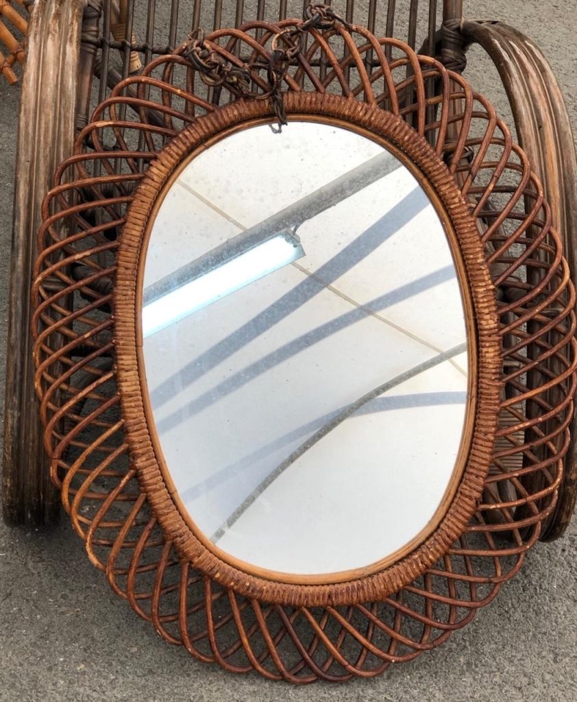 Another pretty rettan mirror that we snagged along the way