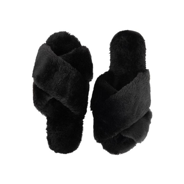 faux sheepskin slippers