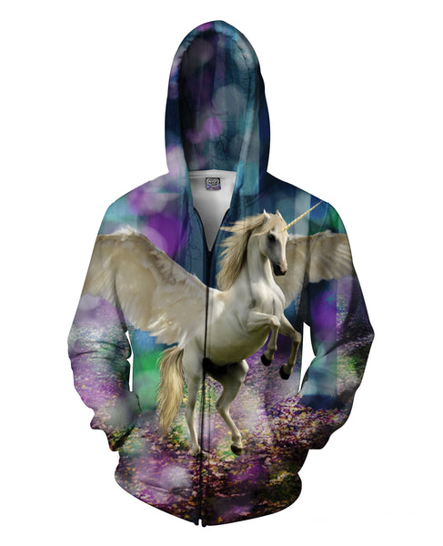 Unicorn Zip-Up Hoodie – RageOn! - The World's Largest All-Over-Print ...