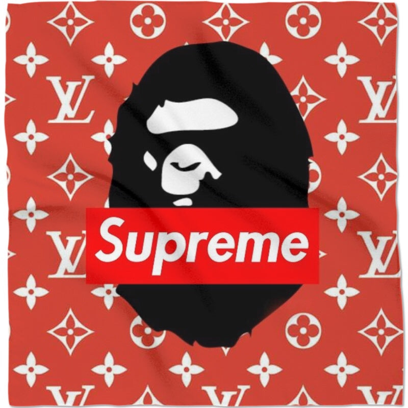 Supreme X Luis Vuitton X Bape