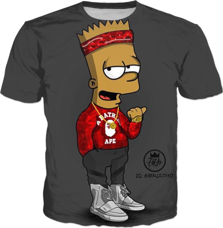 bart simpson bape hoodie