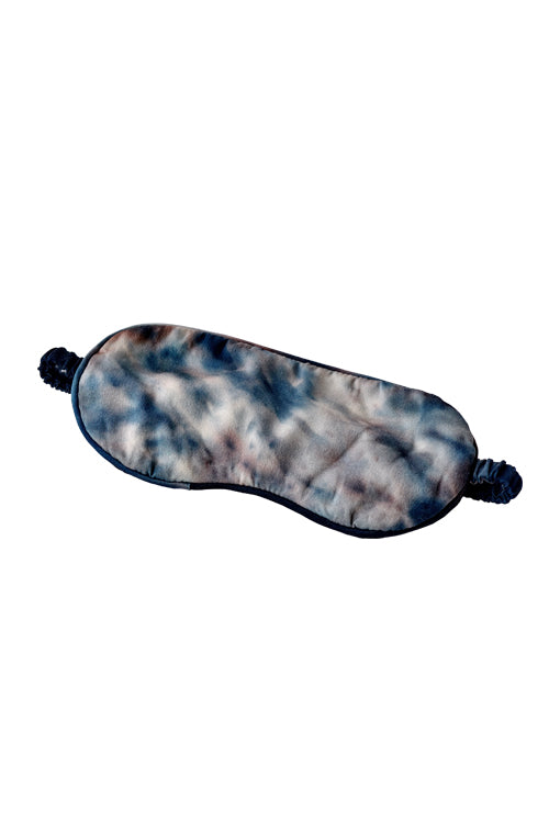 Silk sleep mask in midnight