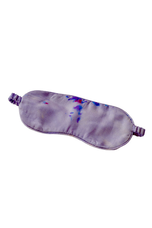 Silk sleep mask in purple rain