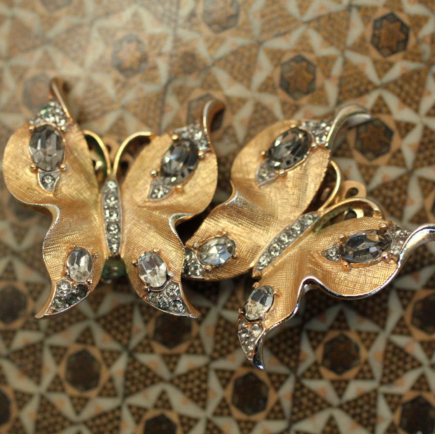 Crown Trifari Butterfly Earrings – Pippin Vintage Jewelry