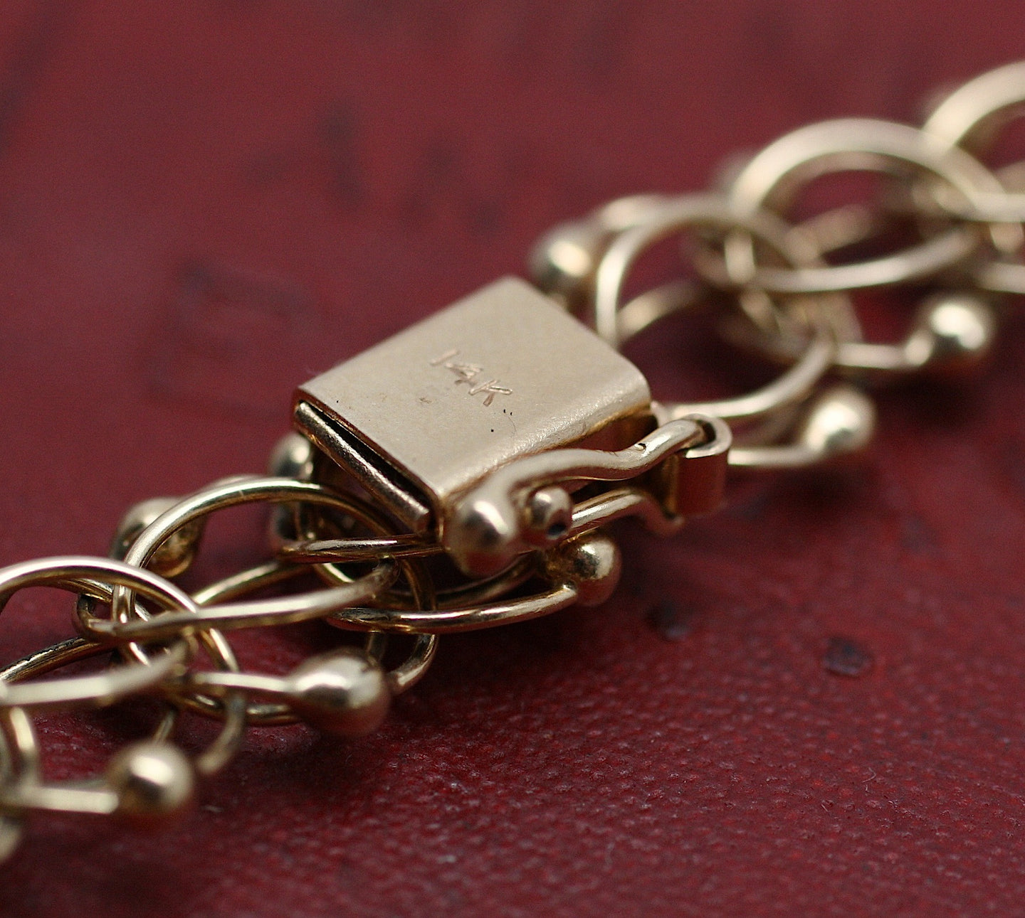 handmade 14K gold charm bracelet – Pippin Vintage Jewelry