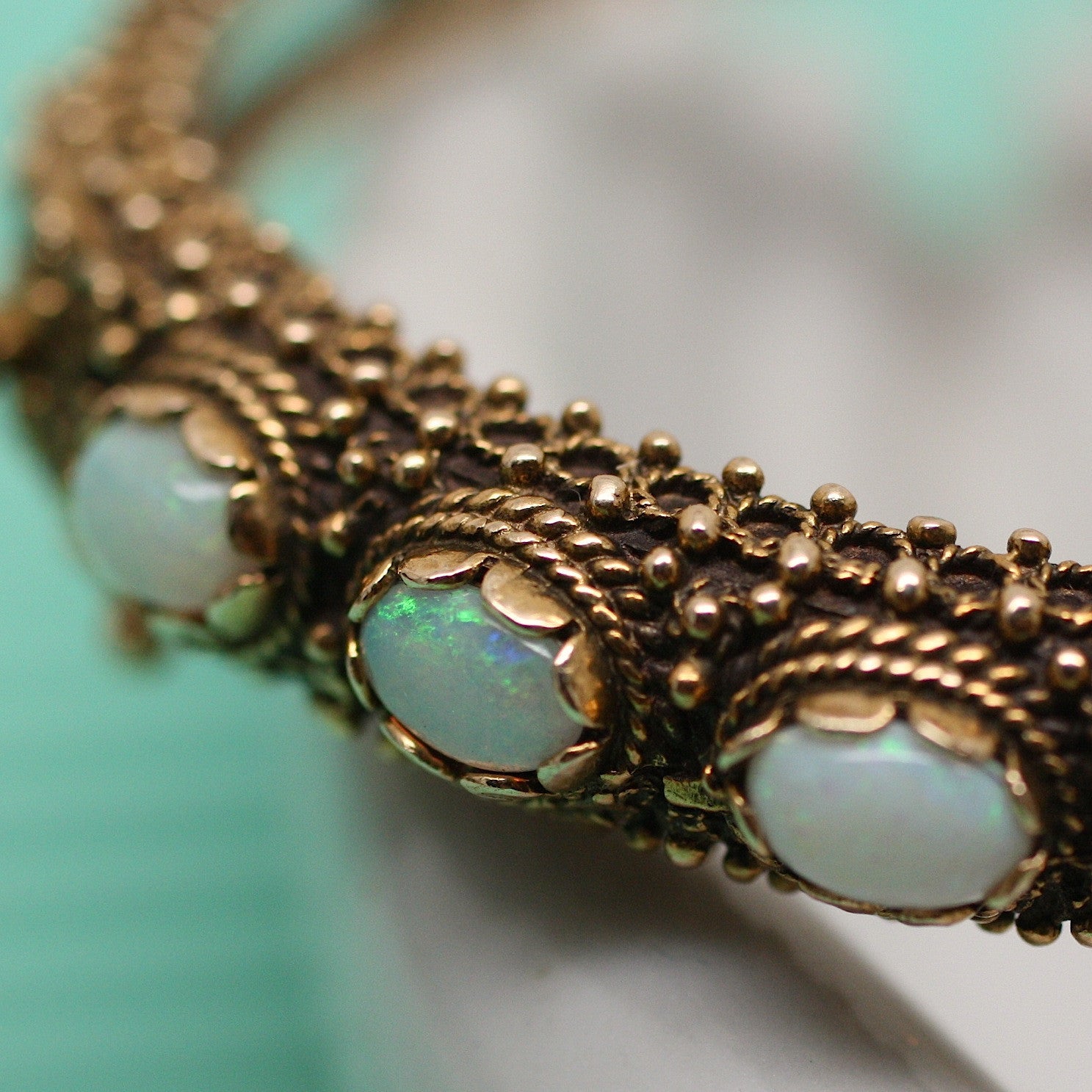 Circa 1930s 14K Opal Bracelet – Pippin Vintage Jewelry