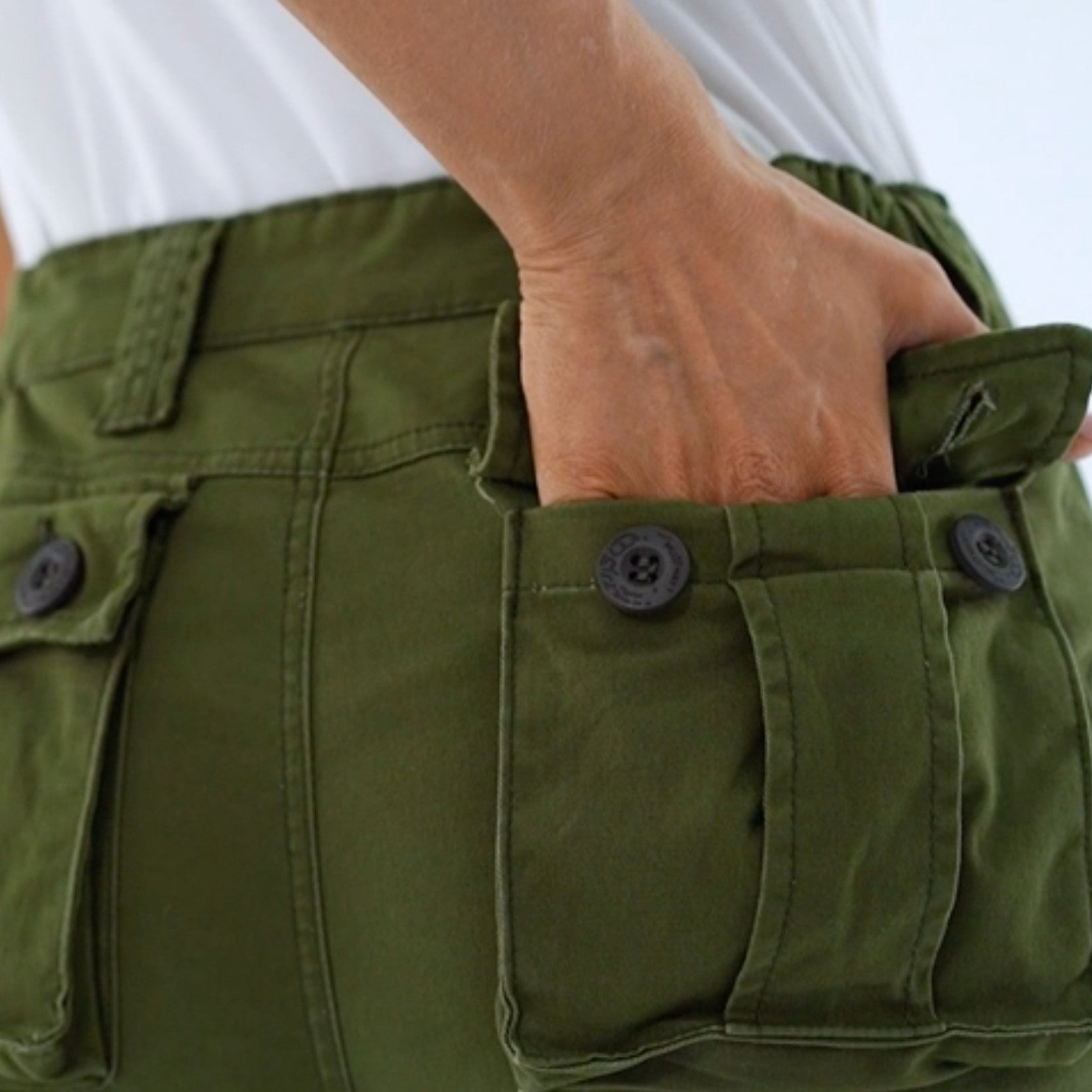 Pantalones cargo para mujer con 8 bolsillos - BIOWEB Global