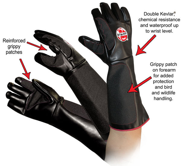 Hexarmor 400R6E 18 Hercules Cut & Puncture Resistant Glove Black, Size M-XL