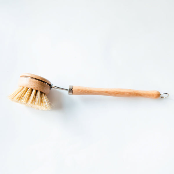 Pot Scrubber Brush Made Of Natural Bamboo, Non-scratch For Iron