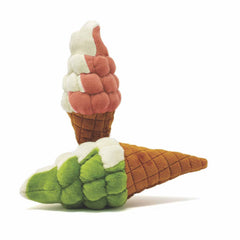 Matcha and berry ice cream cone cat toys