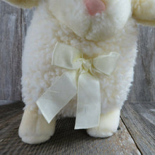 Load image into Gallery viewer, Vintage Sheep Plush Lamb Ram Sherpa Easter A&amp;A Stuffed Animal Cream White - At Grandma&#39;s Table