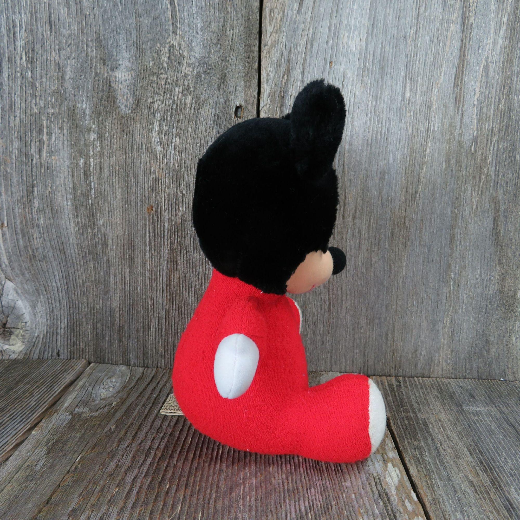 Vintage Applause Russ Berrie Mickey Mouse Red Body Plush Stuffed Walt ...