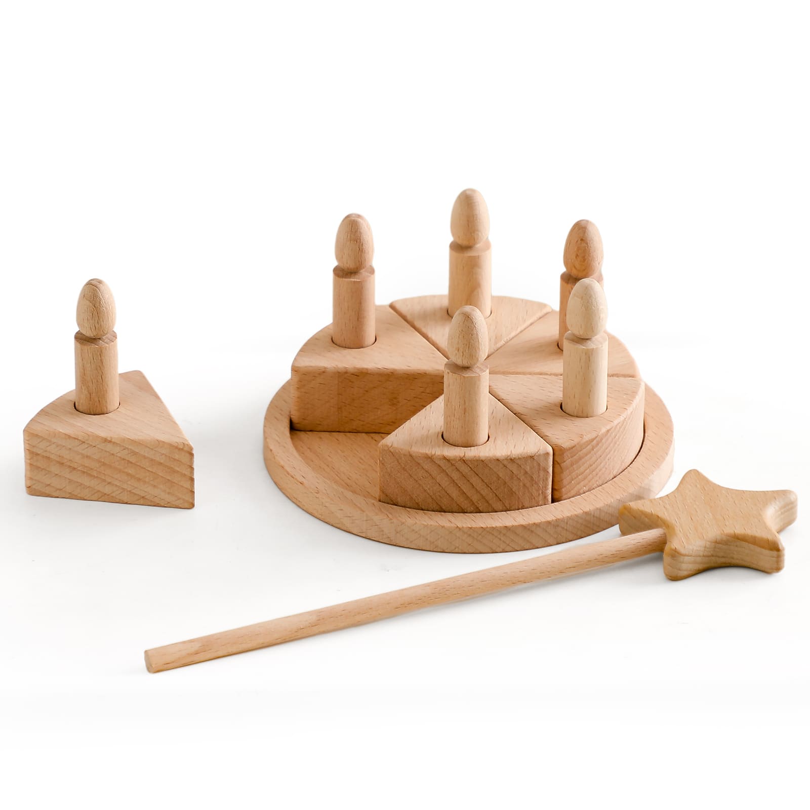 Wooden Birthday Cake Toy-image-0