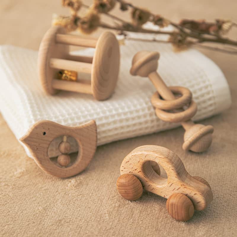 Wooden Montessori Rattles Grasping-image-2