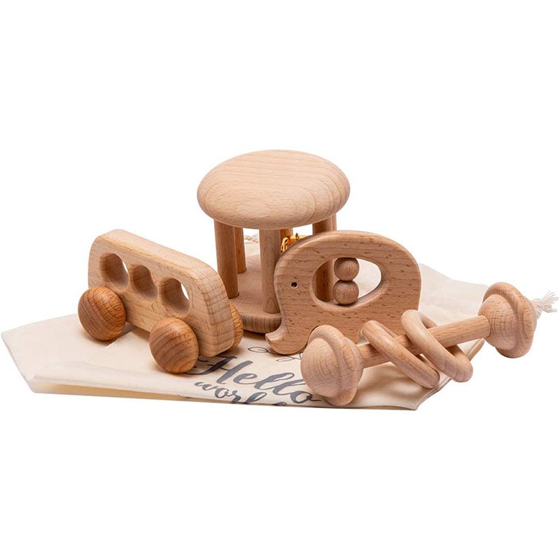 Wooden Montessori Rattles Grasping-image-5