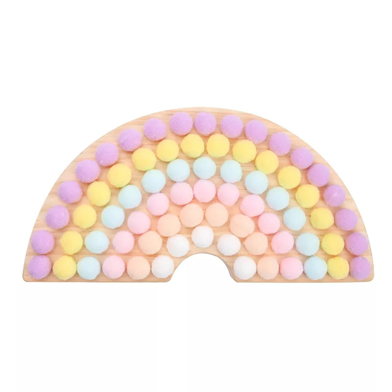 Wooden Rainbow Sorting Board-image-11