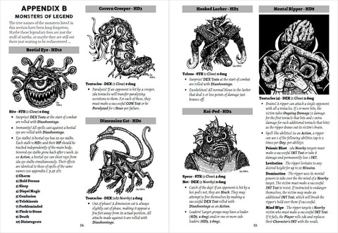 The Black Hack 2nd Edition Classic Monsters Hard Cover | Squarehex