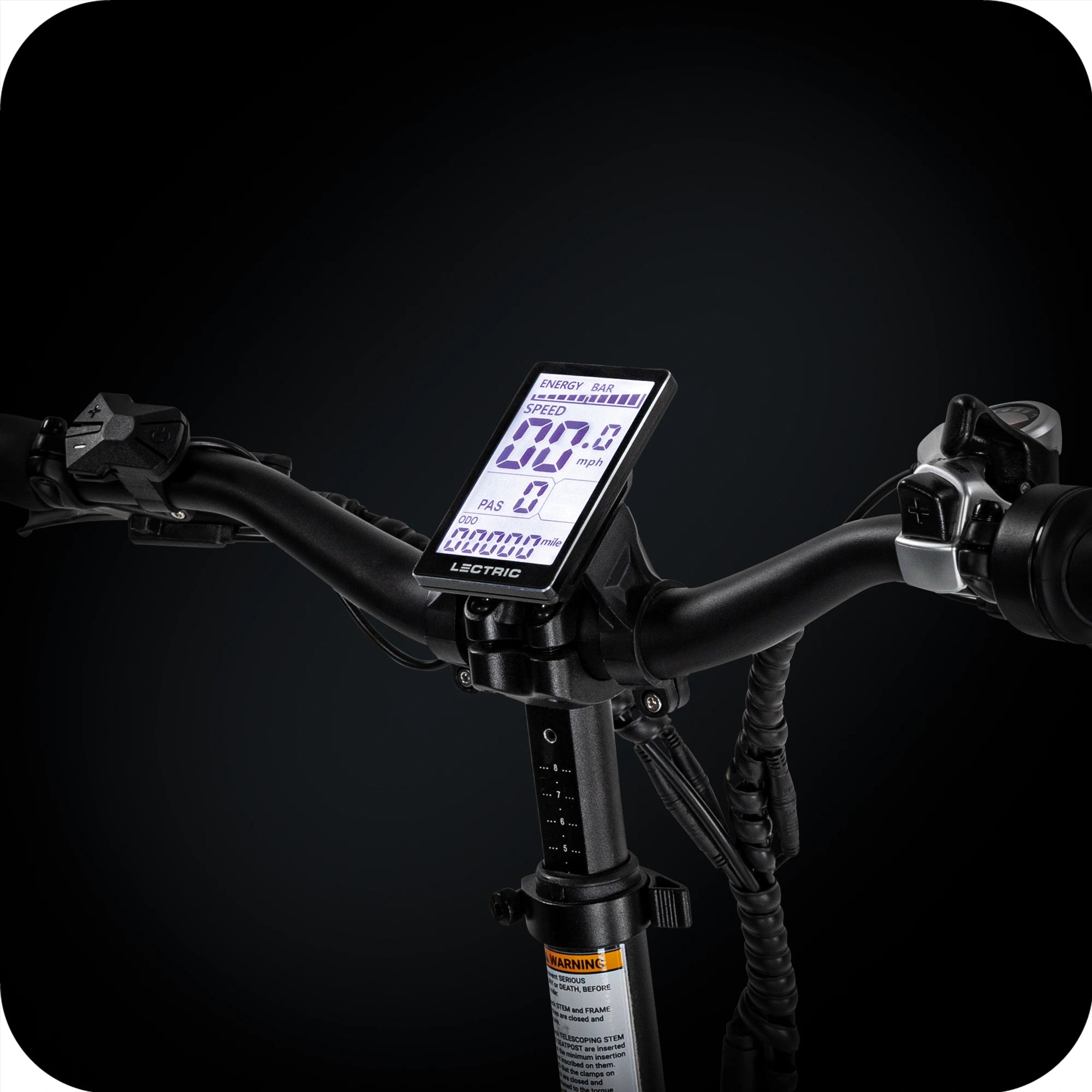 lectric ebikes LCD display and throttle