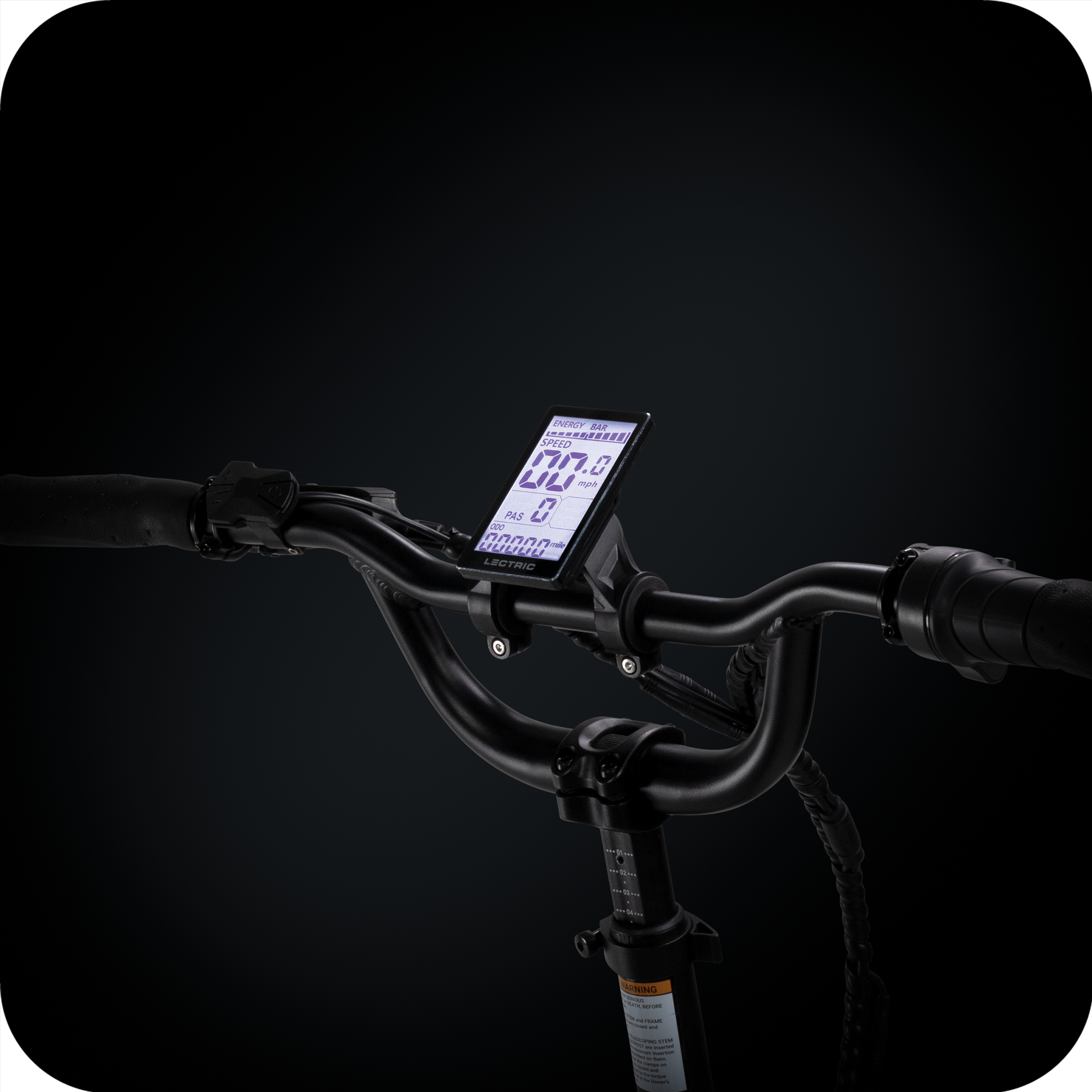 lectric ebikes LCD display and throttle