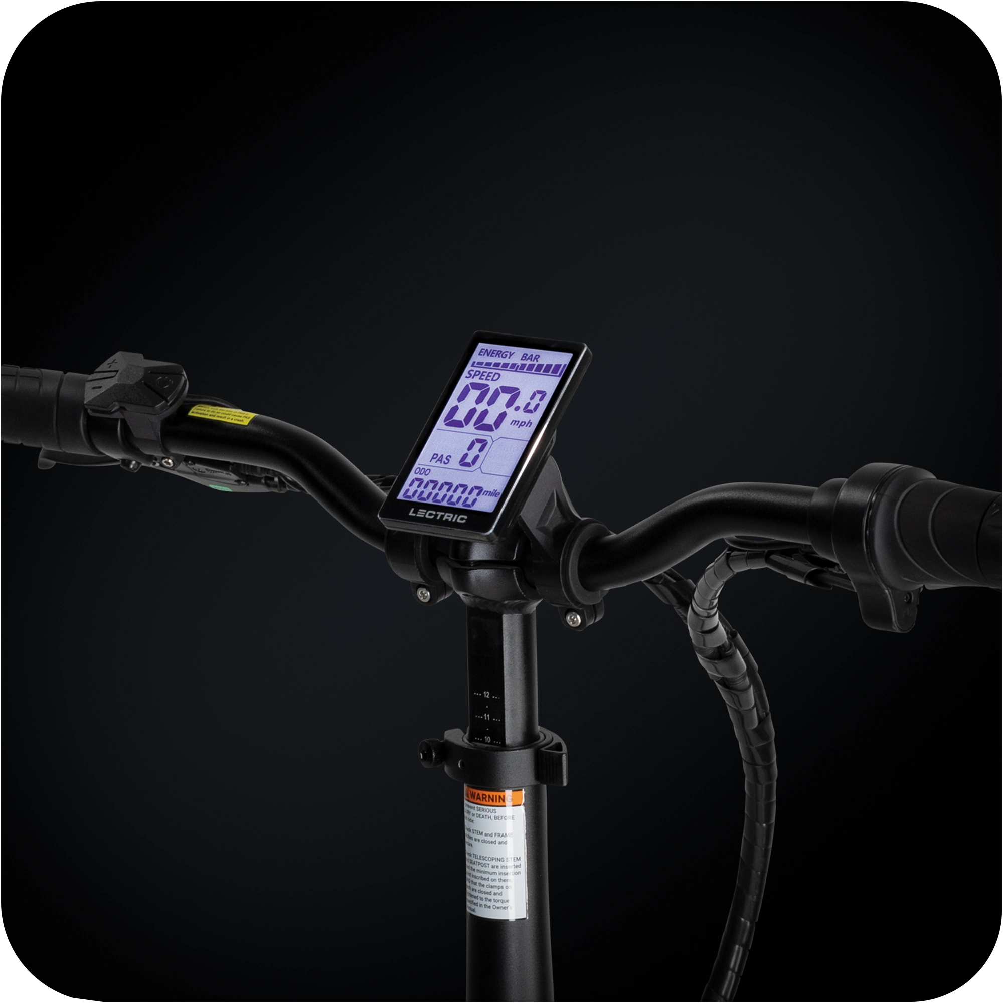 lectric ebikes LCD display and throttle