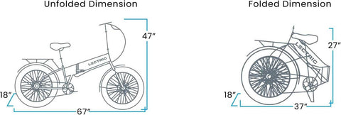 lectric xp folded dimensions