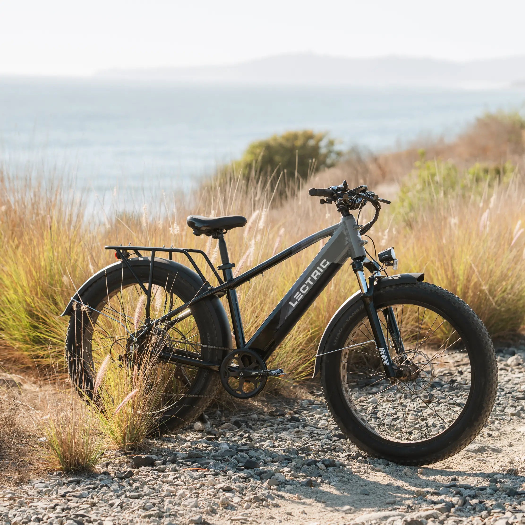 XPeak eBike along beach pathway