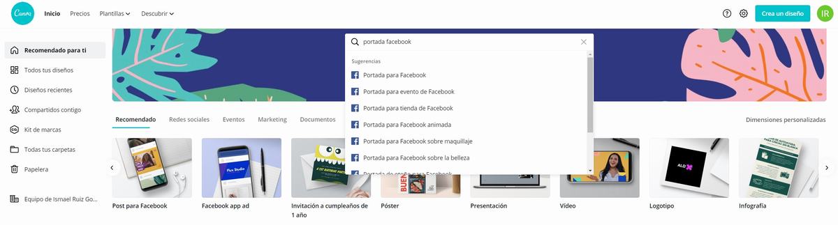 04 - Portada de Facebook con Canva