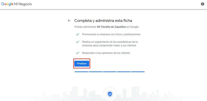 Finaliza tu ficha de empresa