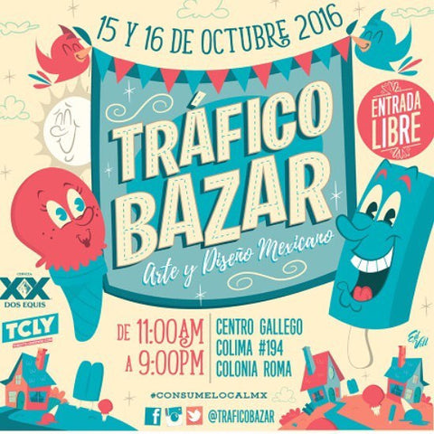 Trafico urbano bazar Mexico