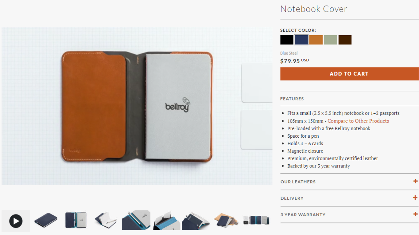 Bellroy accesorios para viajeros