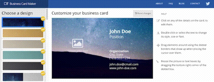 Business Card Maker