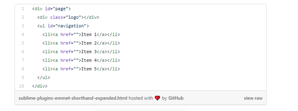 Emmet-Plugin-example-code
