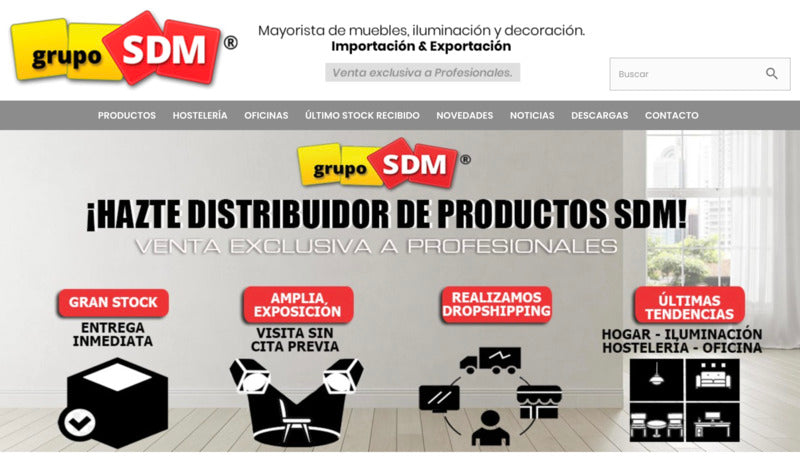 Grupo SDM - Mayorista de muebles para hogar y oficina