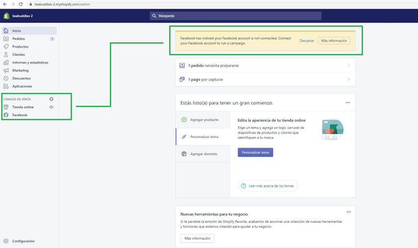 Tutorial para configurar FB Shop a tu tienda online