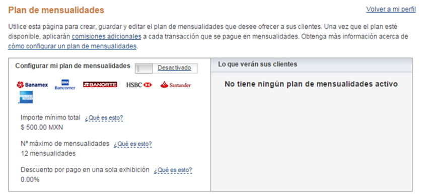 Pago a cuotas en Paypal