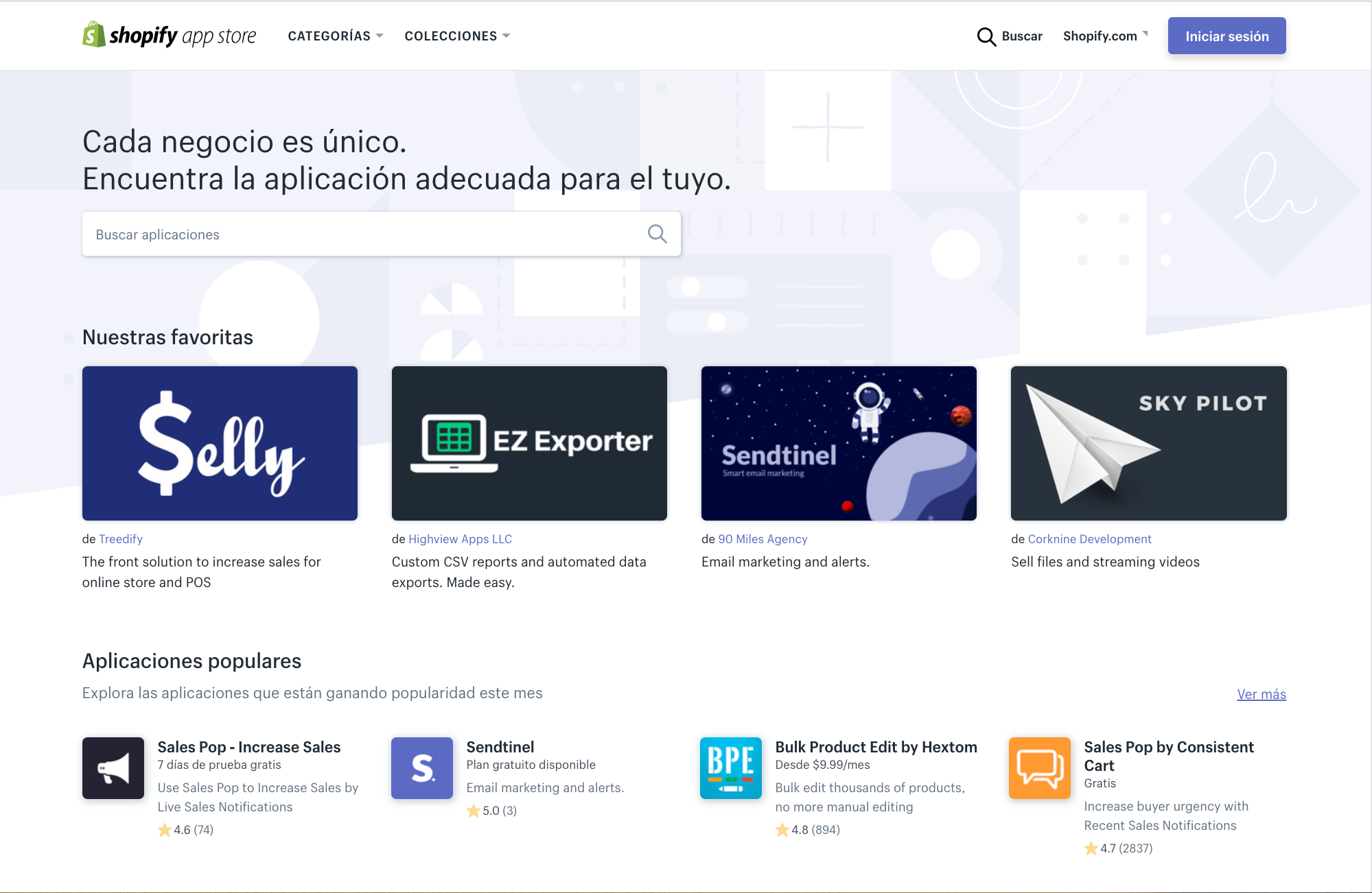 Tienda de apps de Shopify