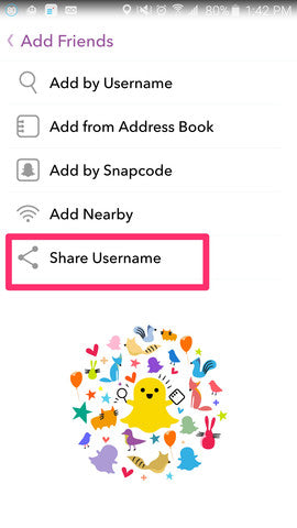 Snapchat compartir 