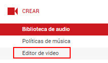 Video Editor de YouTube