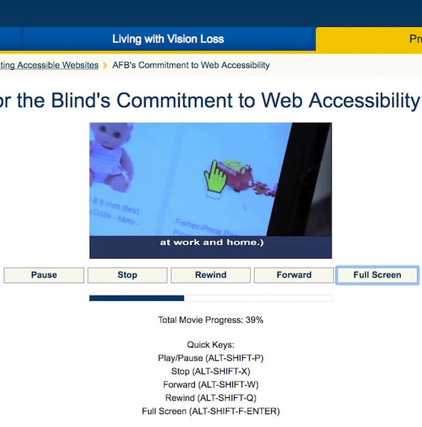Ejemplo accesibilidad web