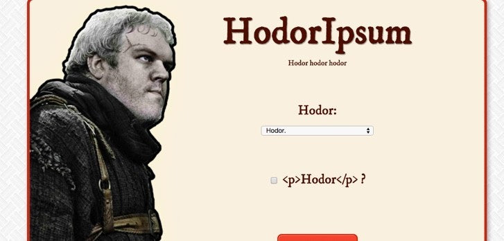 hodor ipsum_generador