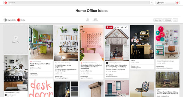 Ideas de oficinas en casa en Pinterest