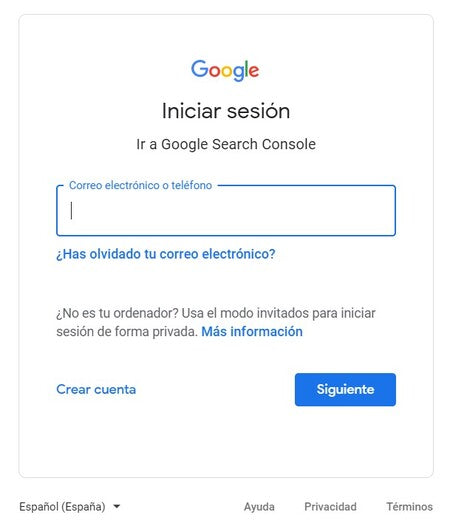 Inicia sesión en tu cuenta de Google