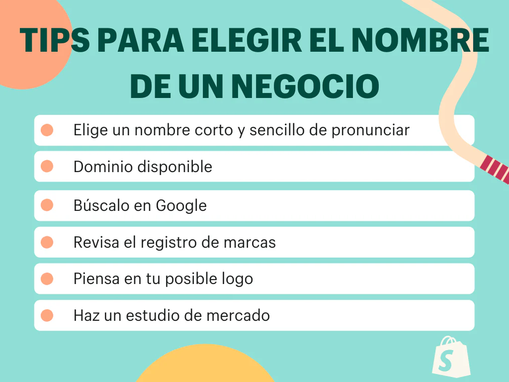 Lista de consejos para elegir el nombre de negocio perfecto