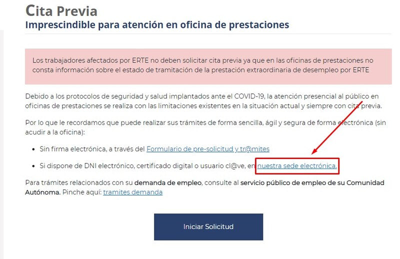 Accede al sistema de solicitud electrónica