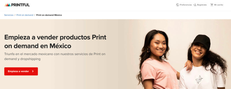 ¿Puedo usar Printful si mi negocio está en México?