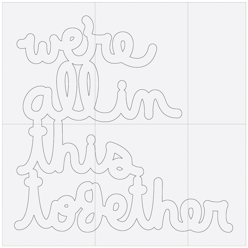 Download We're all in this together - Large Tiled Window - Coloring Pages (Down - You Are Beautiful